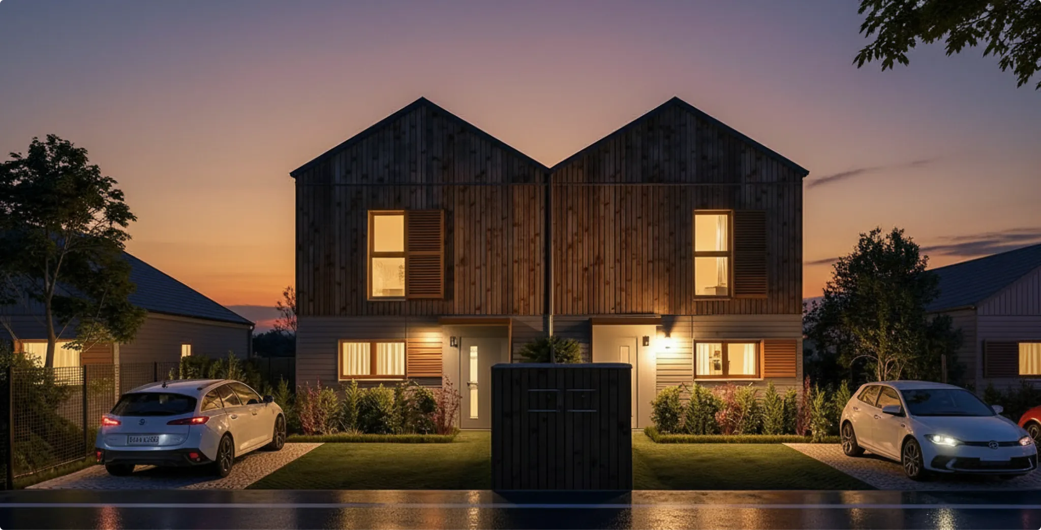 Programme d'habitat collectif booahabitat — vue 3D de nuit